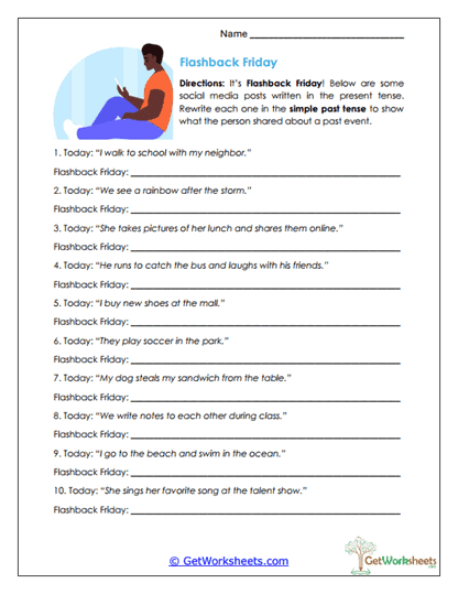 Flashback Friday Worksheet