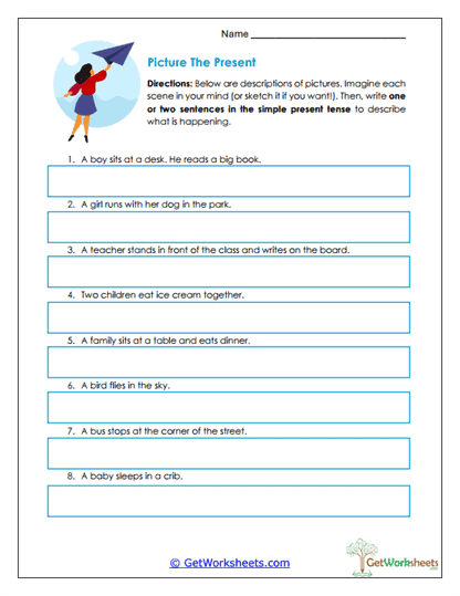 Picture the Present Worksheet