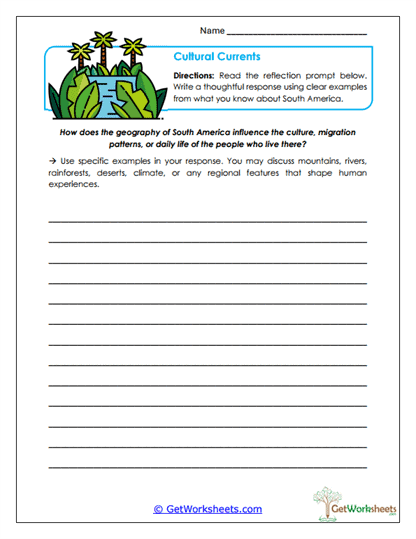 Cultural Currents Worksheet