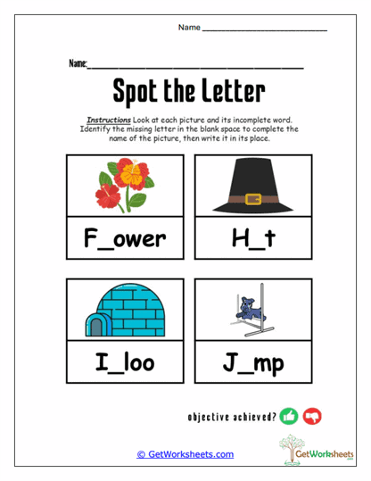 Vocabulary Word Building Worksheet