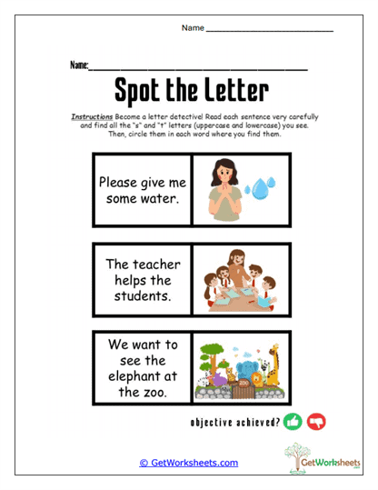 Explore for E and T Worksheet