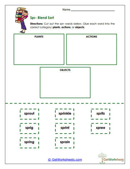 Blend Sort Worksheet
