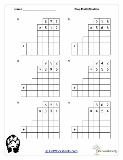 Complex Step-By-Step Worksheet