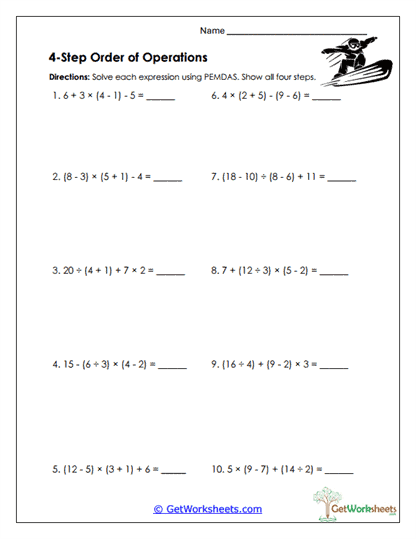 Four-Step Quantification Worksheet
