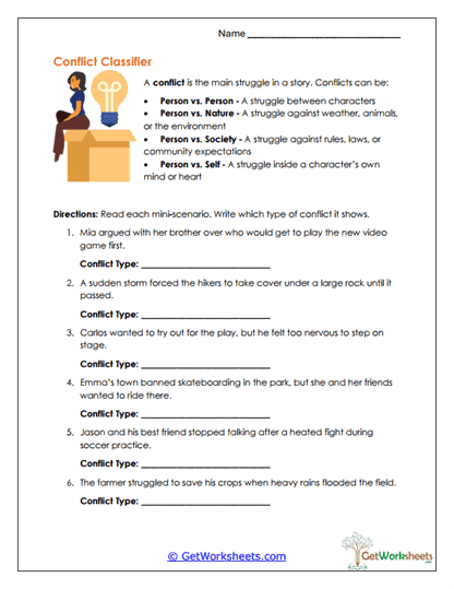 Conflict Classifier Worksheet