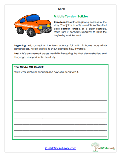 Middle Tension Builder Worksheet