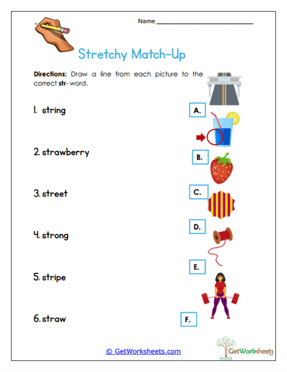 Str Match-Up Worksheet