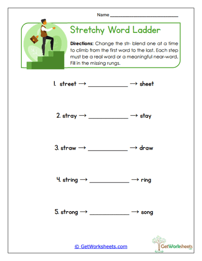 Word Ladder Worksheet