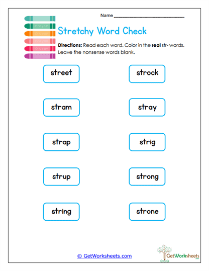 Word Check Worksheet