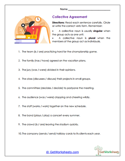 Collective Agreement Worksheet