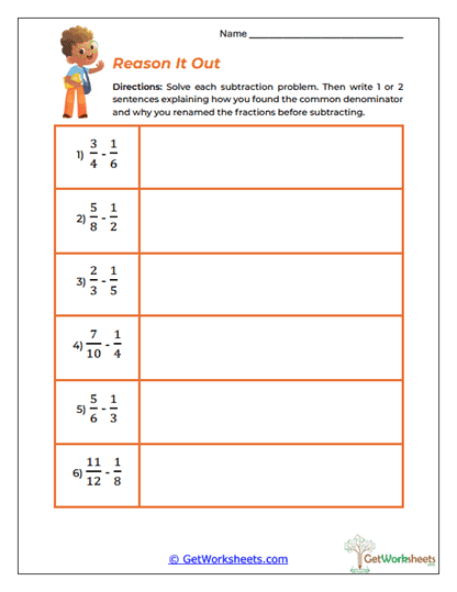 Reason It Out Worksheet