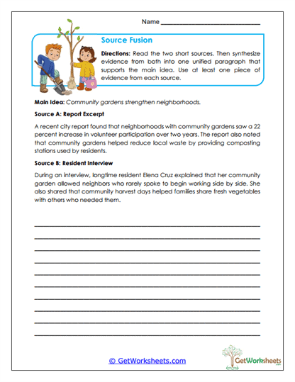 Source Fusion Worksheet