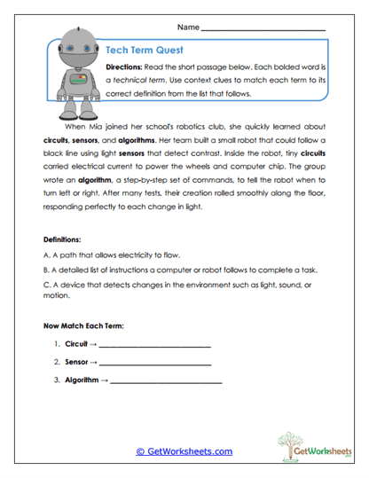 Bold Thoughts Worksheet