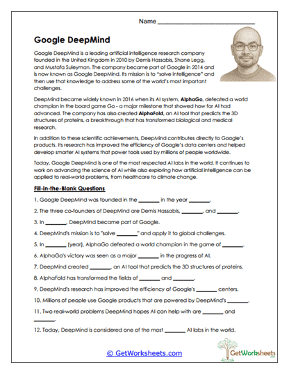 The AI Industry Worksheets