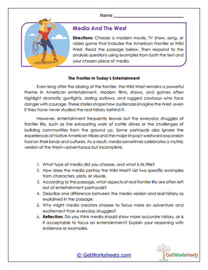 Media Analysis Worksheet