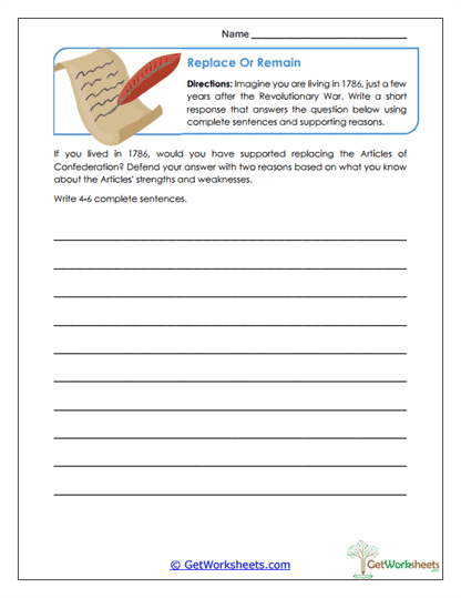Replace or Remain Worksheet