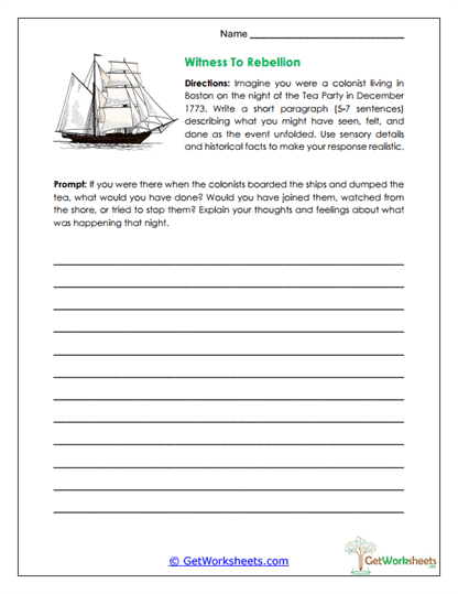 Witness Account Worksheet