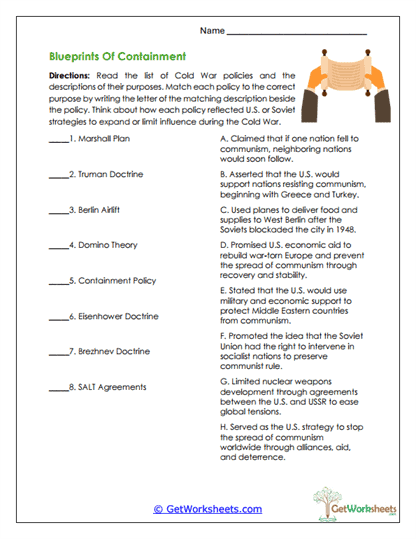 Blueprints of Containment Worksheet