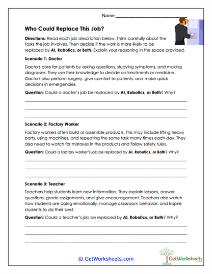 Who Could Replace This Job? Worksheet
