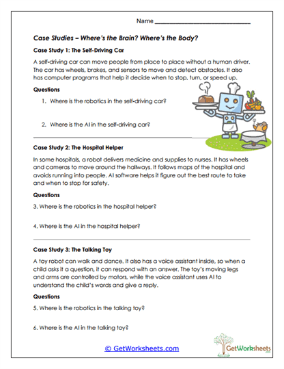Where's the Brain? Where's the Body? Worksheet