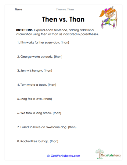 Sequence and Comparison Review Worksheet