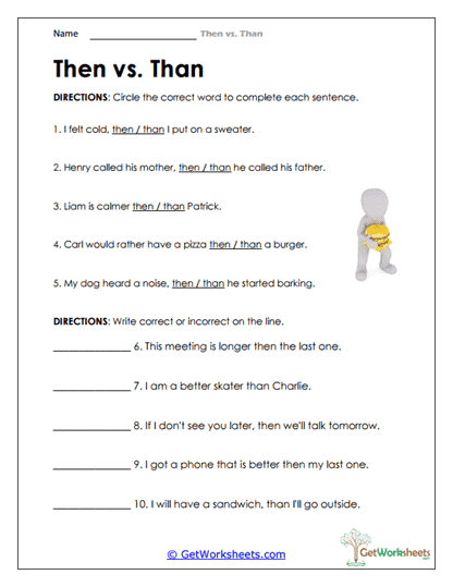 Comparison and Sequence Identification Worksheet