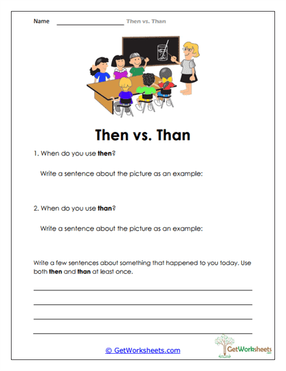 Practical Writing Application Worksheet