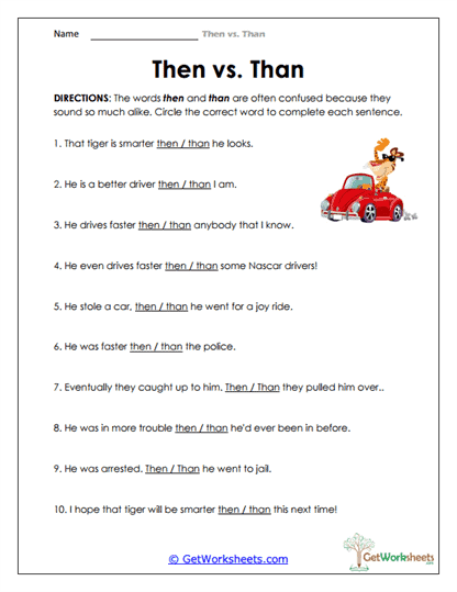 Word Choice Identification Worksheet