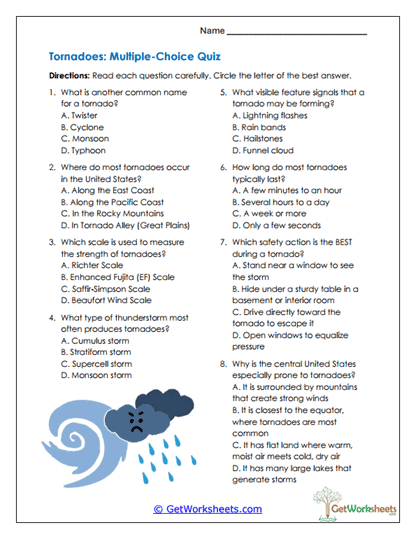 Multiple-Choice Quiz Worksheet