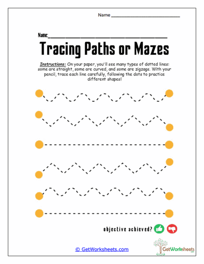 Zigzag and Curve Tracing Worksheet