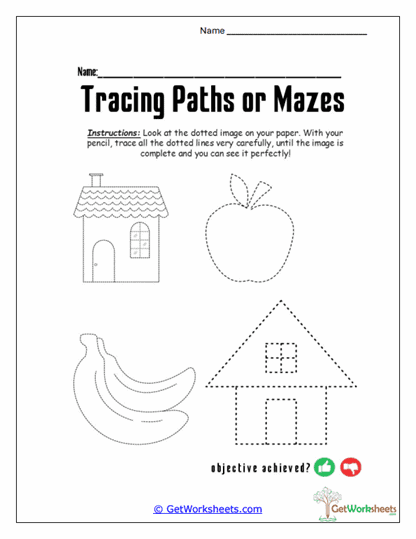 Objected Outlines Worksheet