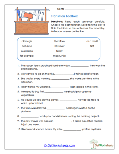 Transition Toolbox Worksheet