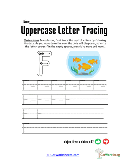 Follow the Fancy F Worksheet