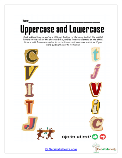 Creative Letter Connection Worksheet