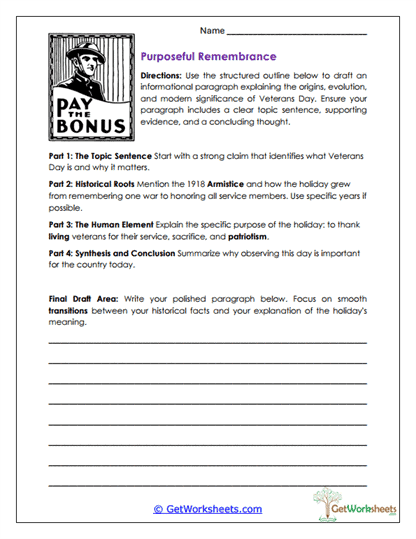 Purposeful Remembrance Worksheet