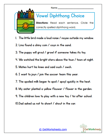 Choice Layer Worksheet