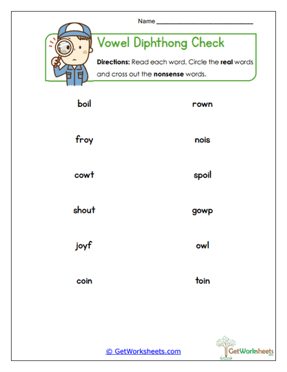 Nonsense Check Worksheet