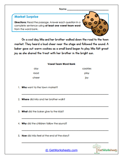 Market Surprise Worksheet