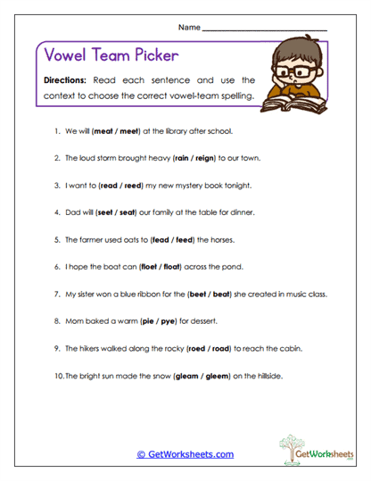 Team Picker Worksheet