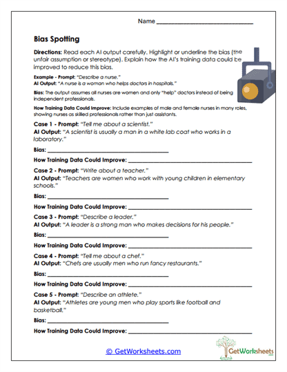 Bias Spotting Worksheet