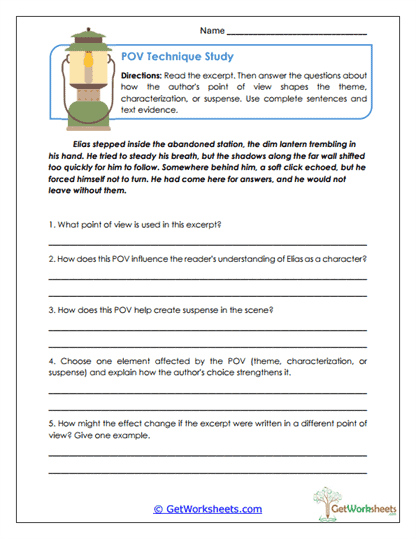 POV Technique Study Worksheet