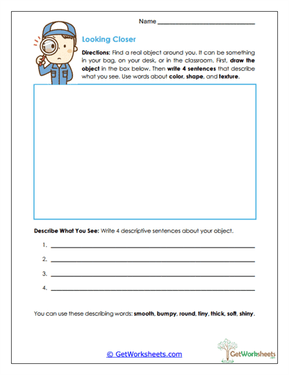 Looking Closer Worksheet