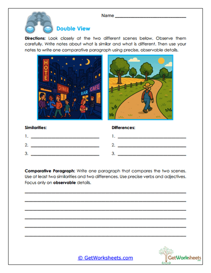 Double View Worksheet