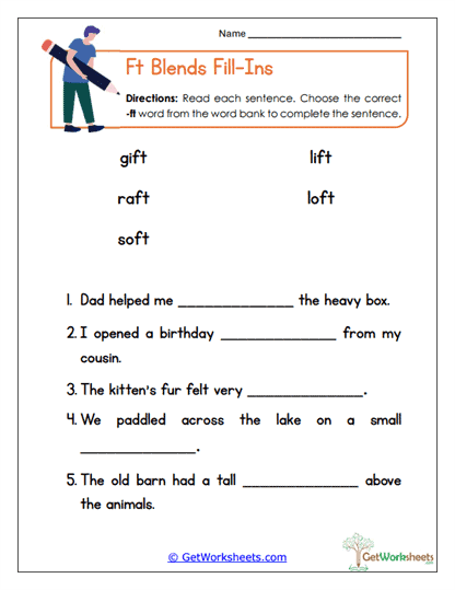 Ft Fill-Ins Worksheet