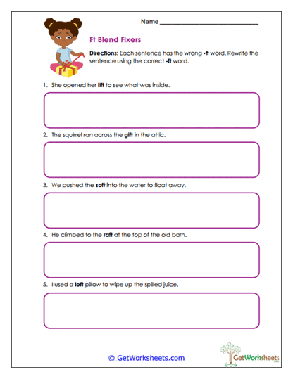 Ft Blend Fixers Worksheet