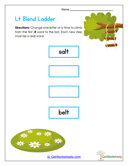 Blend Ladder Worksheet