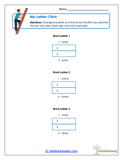 Ladder Climb Worksheet