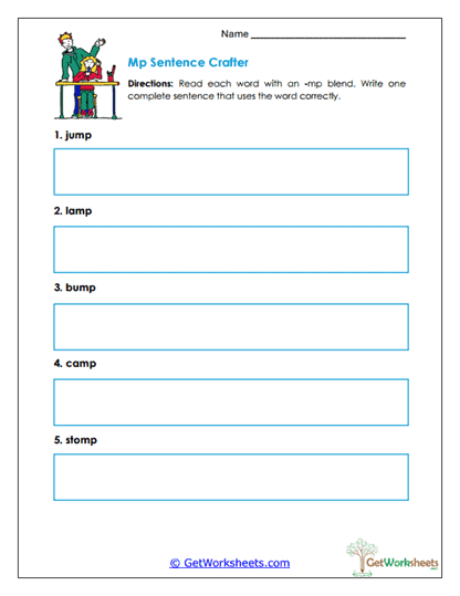 Sentence Crafter Worksheet