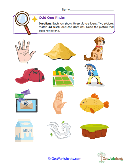 -nd Blends Worksheets