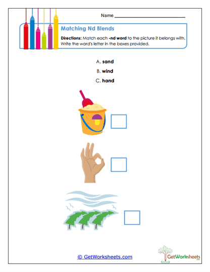 Picture Match Worksheet